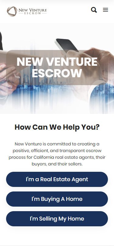 New Venture Escrow Website Revamp 1
